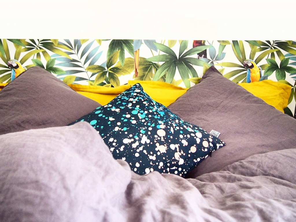 DIY tuto tête de lit tropicale L'atelier d'al blog mode lifestyle