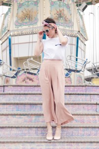 Look summer jupe culotte rose Zara Tee-shirt Wear Lemonade L'atelier d'al blog mode Paris lifestyle DIY travel