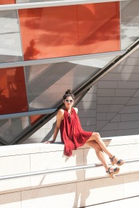 summer look robe rouille H&m L'atelierdal blog lifestyle mode voyage DIY Paris Bordeaux