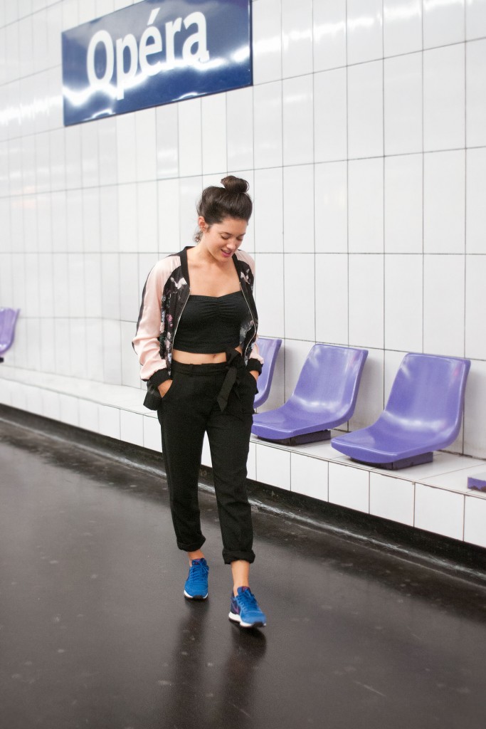 Look métro Paris running bomber L'atelier d'al blog lifestyle mode voyage DIY Paris Bordeaux