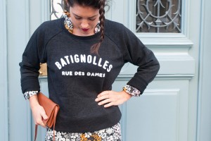 Look rue des Dames sweat Noyoco L'atelier d'al blog lifestyle mode voyage DIY