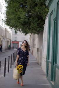 look robe longue à fleurs Showroom privé IRL L'atelier d'al blog mode fashion lifestyle Paris