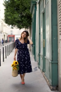 look robe longue à fleurs Showroom privé IRL L'atelier d'al blog mode fashion lifestyle Paris