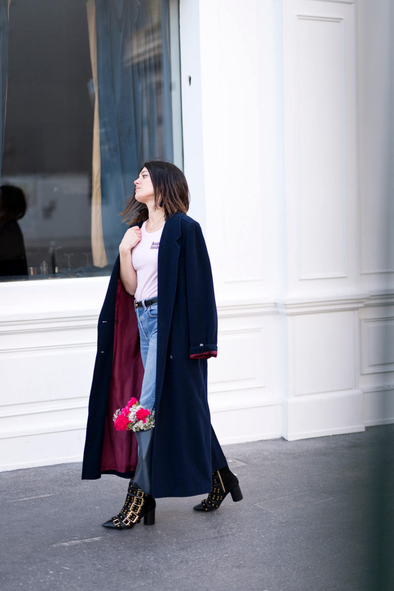Comment parler un manteau extra long L'atelier d'al look blog mode lifestyle fashion DIY Paris streetstyle
