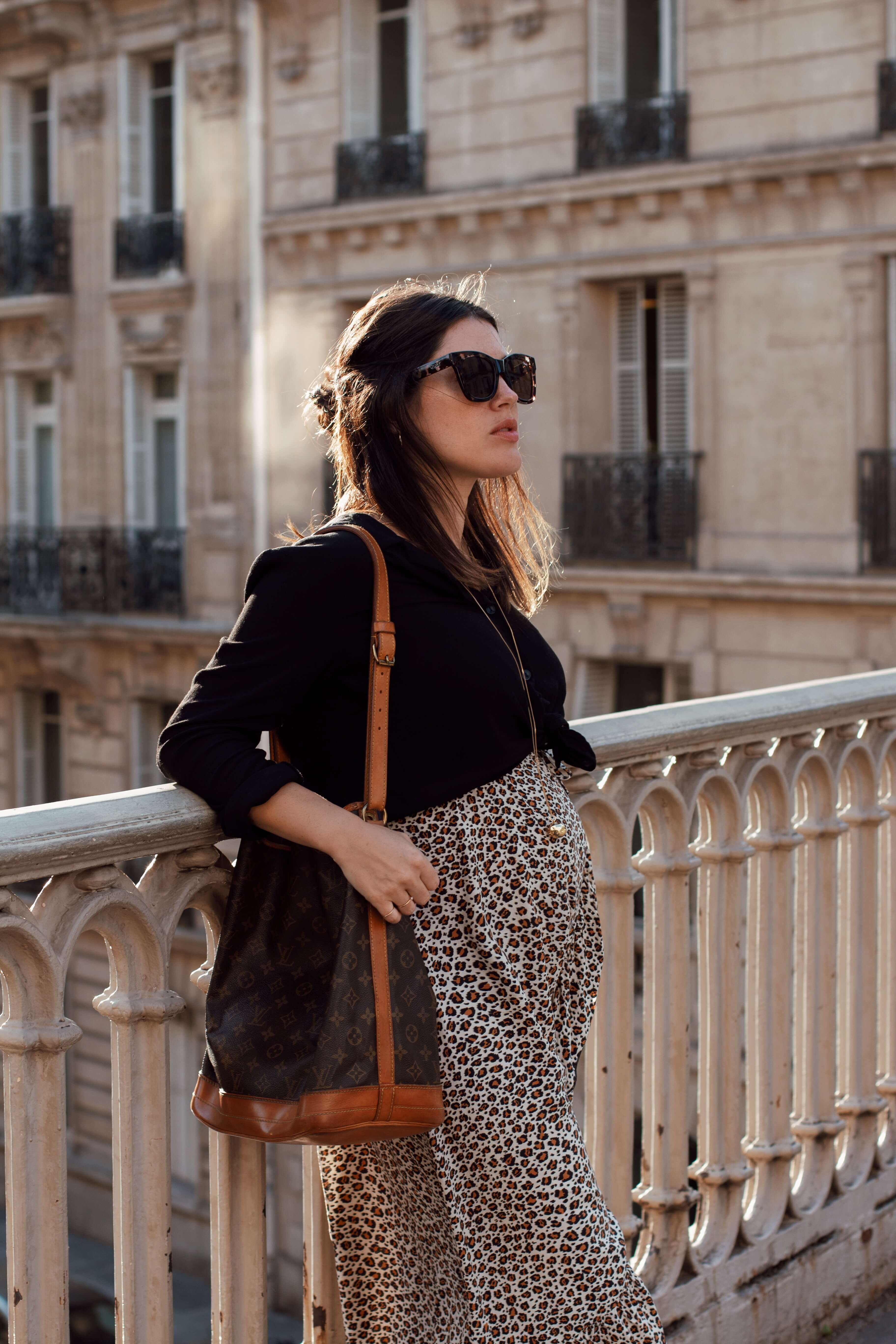 Look jupe léopard femme enceinte grossesse L'atelier d'al blog mode  lifestyle streetstyle Paris - L'Atelier d'Al